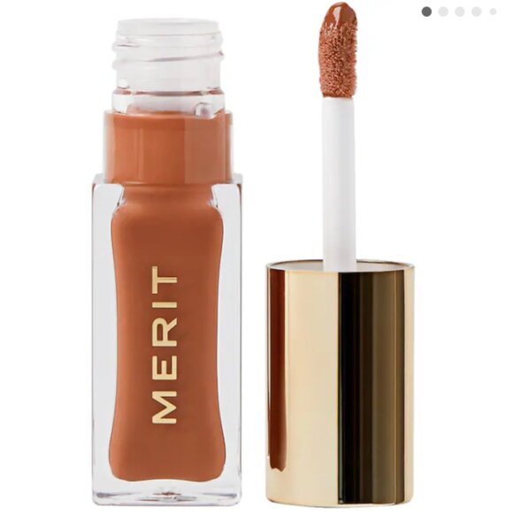 MERIT Shade Slick Hydrating Tinted Lip Oil | Taupe (neutral brown) | NEW MAKEUP - Picture 1 of 5